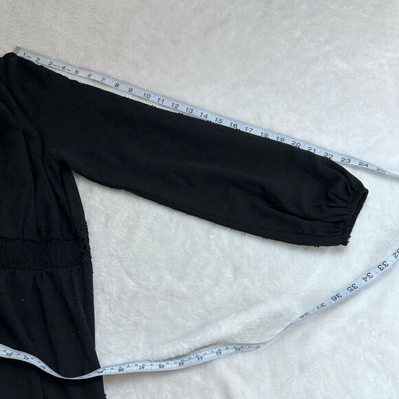 Amazon black eyelet maxi dress size L - Picture 9 of 11